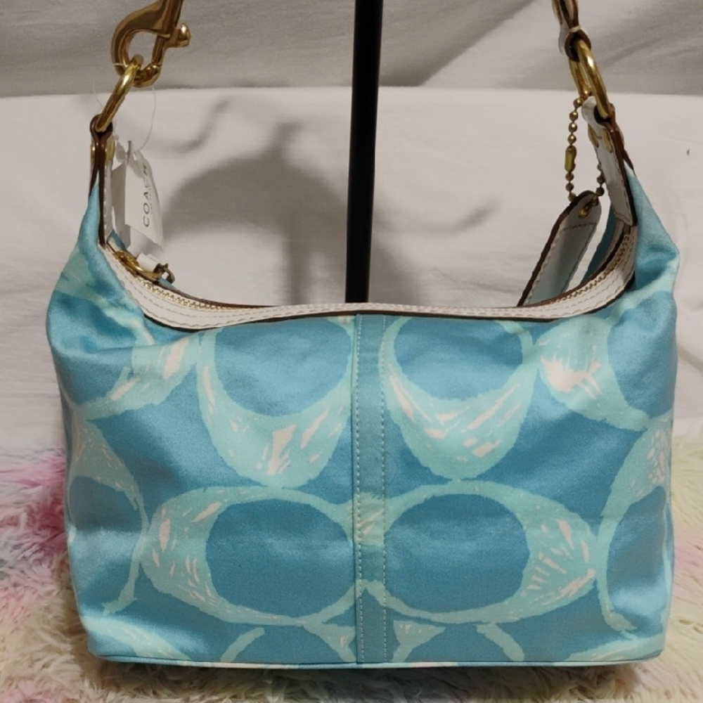 (#1) RARE! NWT Authentic Coach Hampton Weekend Collection Shoulder Bag - Picture 4 of 15